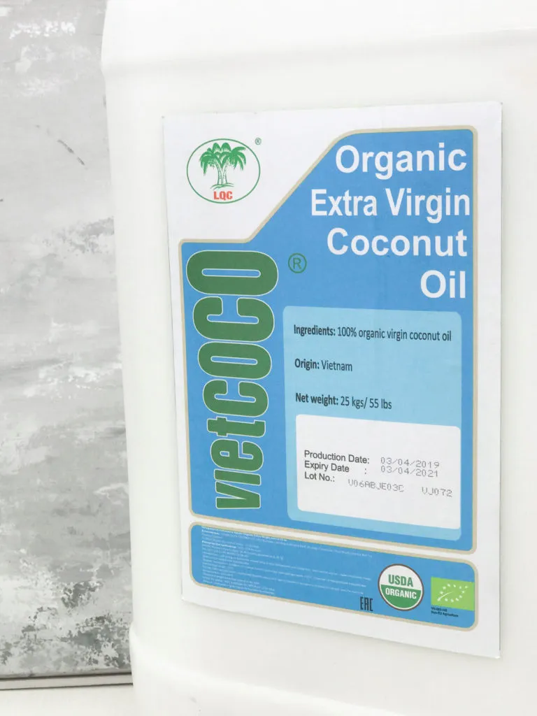 фотография продукта Кокосовое масло 25 кг, нерафинированное
