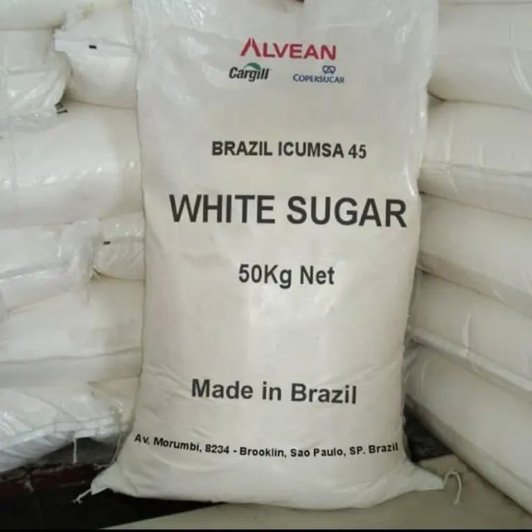 фотография продукта Сахар тростниковый ICUMSA 45 из Бразилии
