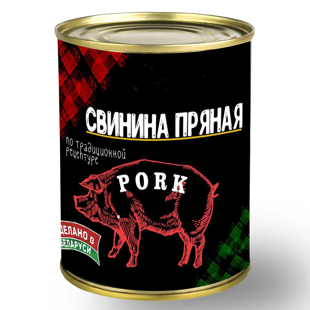 фотография продукта Консервы мясные "Свинина пряная" 