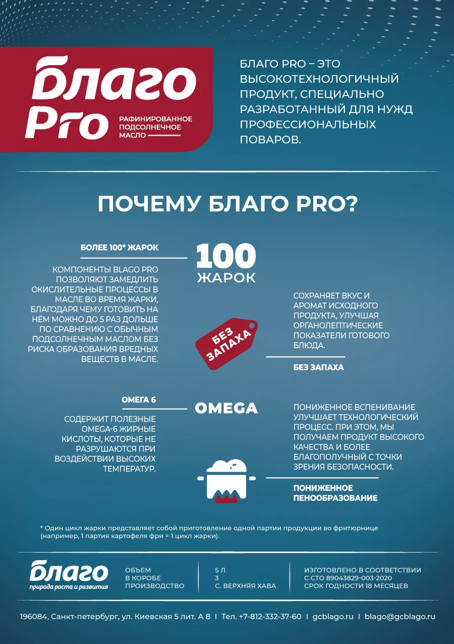 благо pro фритюрное масло, 5л  в Санкт-Петербурге 3