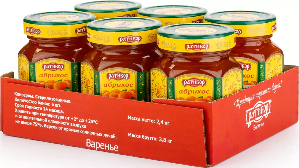 фотография продукта Варенье "абрикос" ратибор 360гр-6