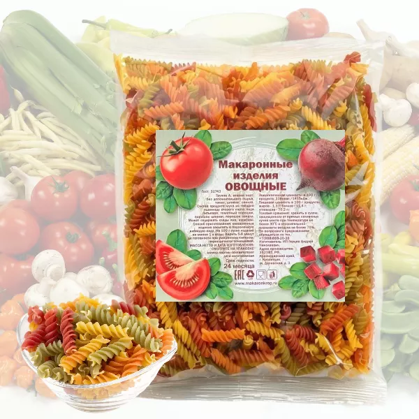Фотография продукта Макароны «овощные»/ 